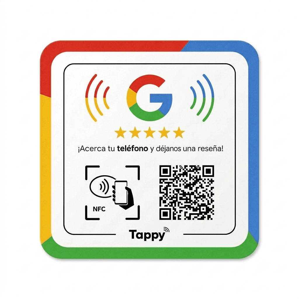 Placa NFC Google Reviews
