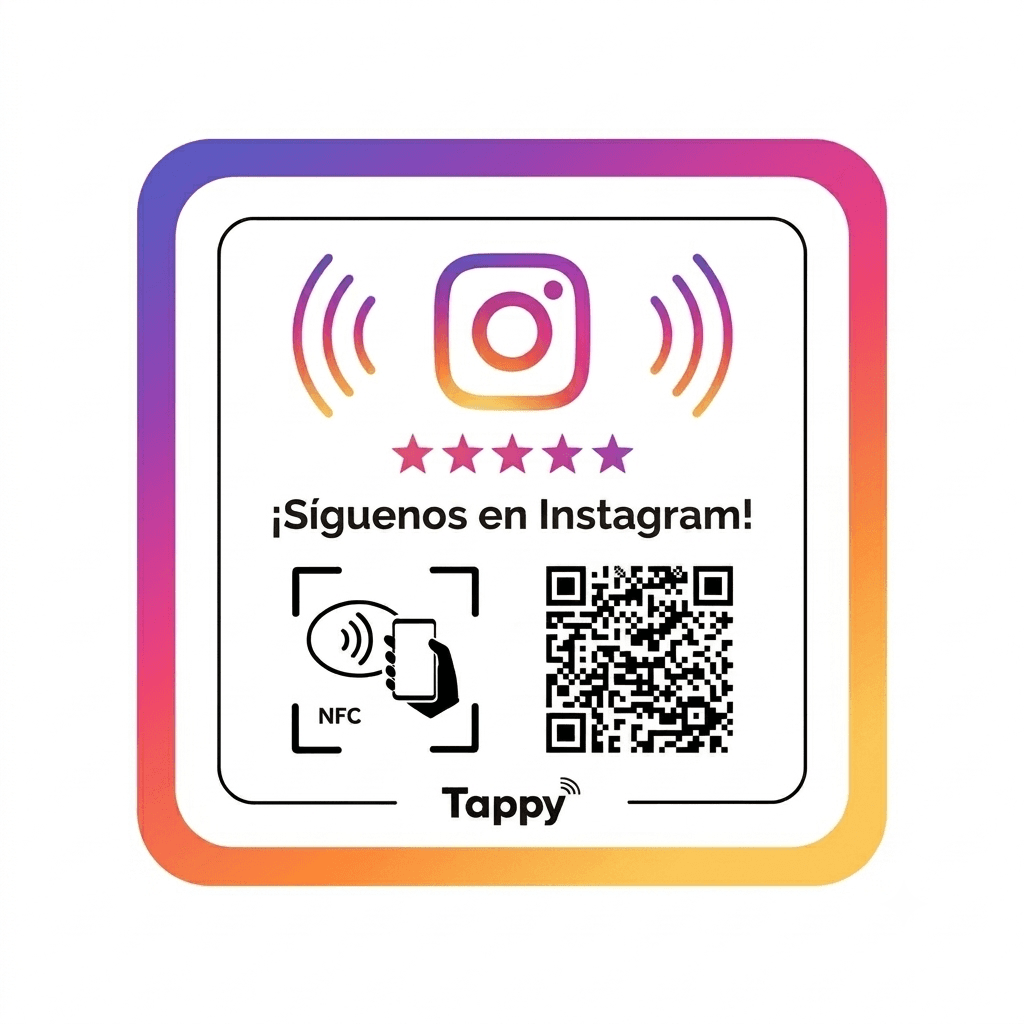 Placa NFC Instagram